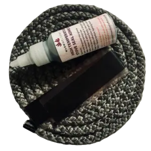 Black Rope Seal Kit with 50ml Adhesive and end Tape