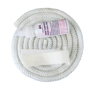 White rope seal kit with 50ml of adhesive and end sealing tape