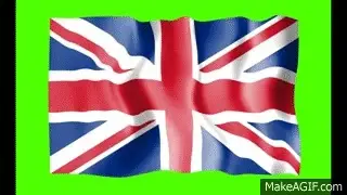 Waving British flag