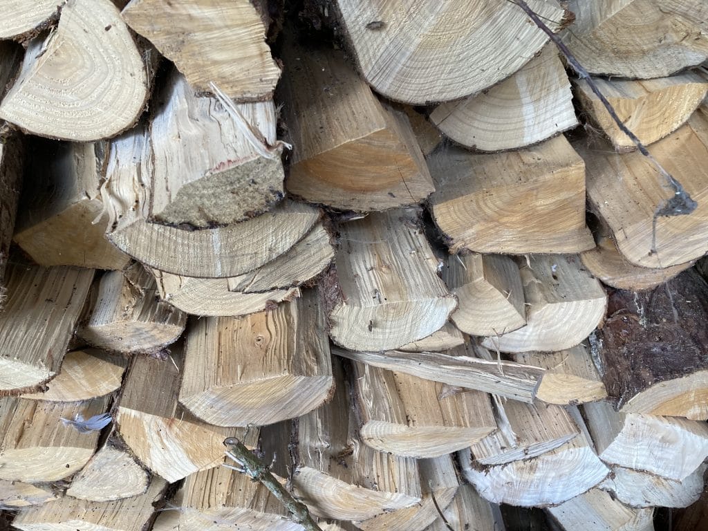 picture of a stack of dry logs